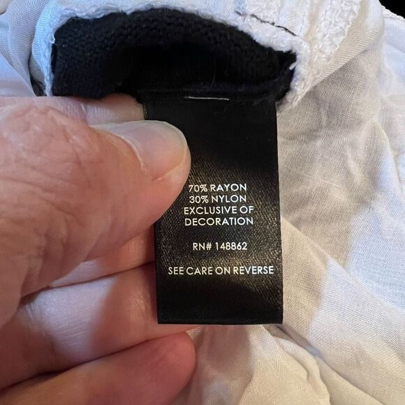 Torrid Womens Collared Layered Knit Pullover Sweater Black White Size 00 - Picture 5 of 6